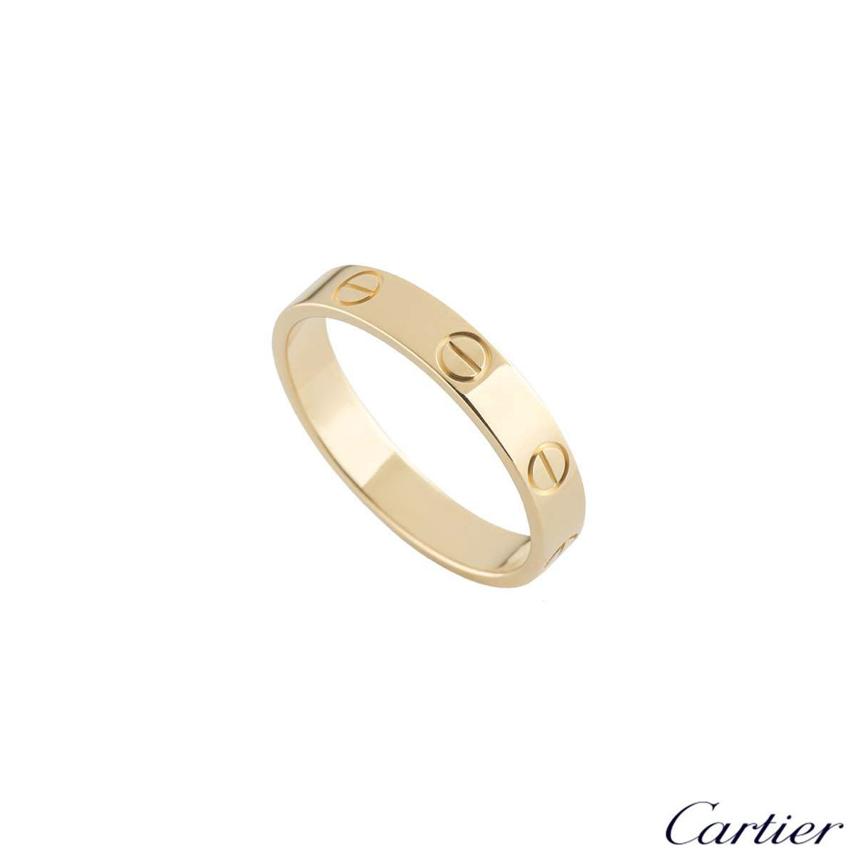 cartier plain gold ring